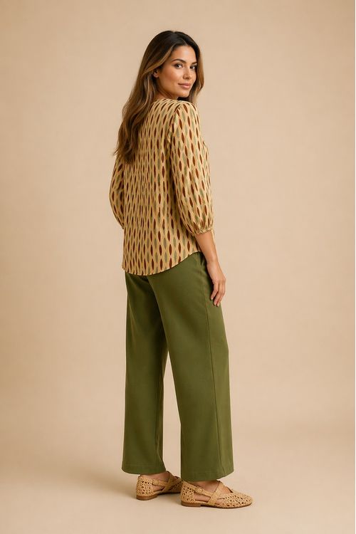 Blusa estampa Marrocos VERDE2